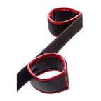 Adam & Eve Scarlet Couture Spreader Bar Restraint Black / Red Adam & Eve