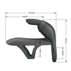 Party Up MARK USB Rechargeable Vibrating Cock Sleeve Black Party Up