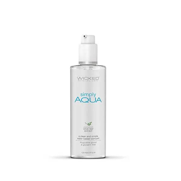 Wicked Simply Aqua Water Based Lubricant 2.3 Oz Bottle Wicked