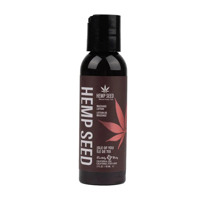 Earthly Body Hemp Seed Massage Scented Lotion 59ml Bottle Earthly Body