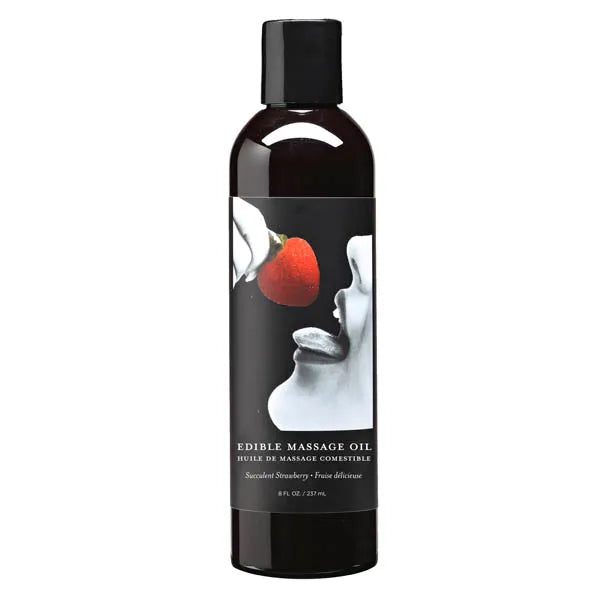 Earthly Body Flavoured Edible Massage Oil 237ml Bottle Earthly Body
