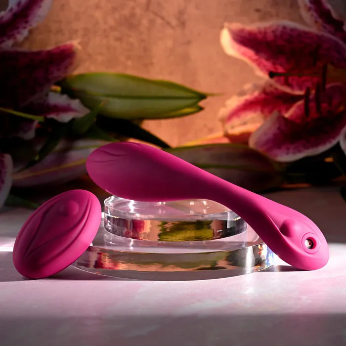 Evolved CHERRY POSE USB Rechargeable Flexible & Posable Vibrator With Remote Secondary image