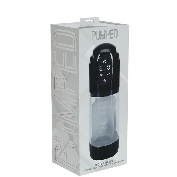 Shots Toys PUMPED TechnoThrust USB Rechargeable Auto Maturbator Shots Toys