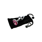 Adam & Eve Silver Medium Metal Butt Plug With Pink Gem 8.2cm Adam & Eve