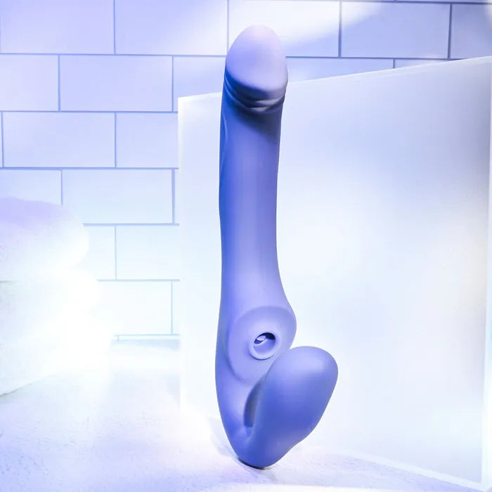 Evolved 2 BECOME 1 - Purple 23.5 cm USB Rechargeable Strapless Strap-On with Remote Secondary image