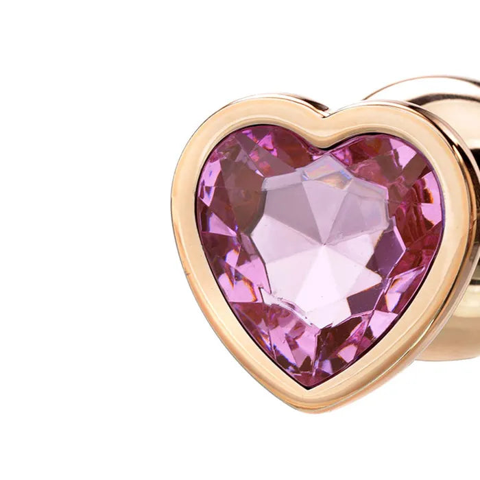 Adam & Eve ROSE GOLD HEART GEM ANAL TRAINING SET Metal Anal Plugs With Pink Gem Bases Set Of 3 Sizes Secondary image