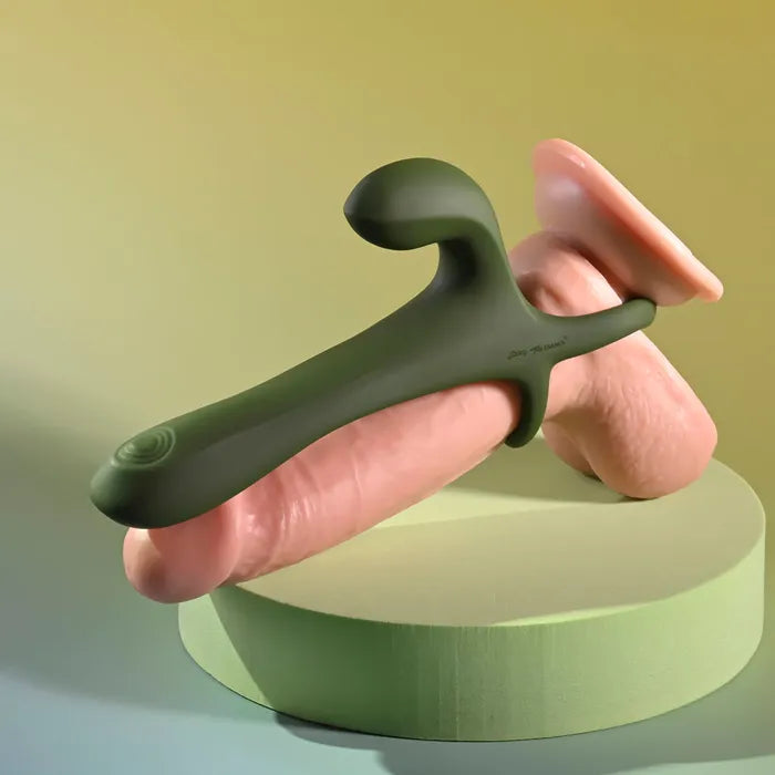 Zero Tolerance STRAP TAP & GO USB Rechargeable Vibrating & Tapping Penis Sleeve With Wireless Remote Secondary image