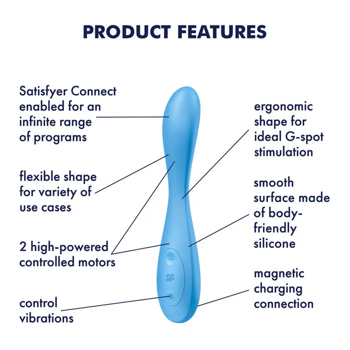 Satisfyer G Spot Flex 4 USB Rechargeable Vibrator With App Control Secondary image