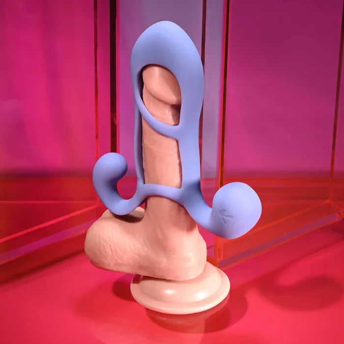 Playboy Pleasure FANTASY CAGE USB Rechargeable Vibrating Penis Sleeve Playboy Pleasure
