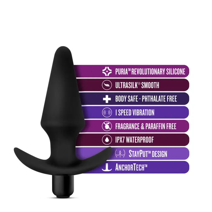 Blush Novelties Anal Adventures Platinum Vibrating Butt Plug 5 Inch Secondary image