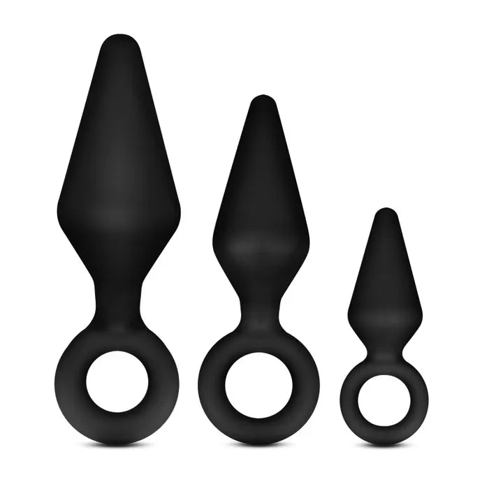 Blush Novelties Anal Adventures Platinum Loop Butt Plug Kit Set Of 3 Sizes Blush Novelties Main image
