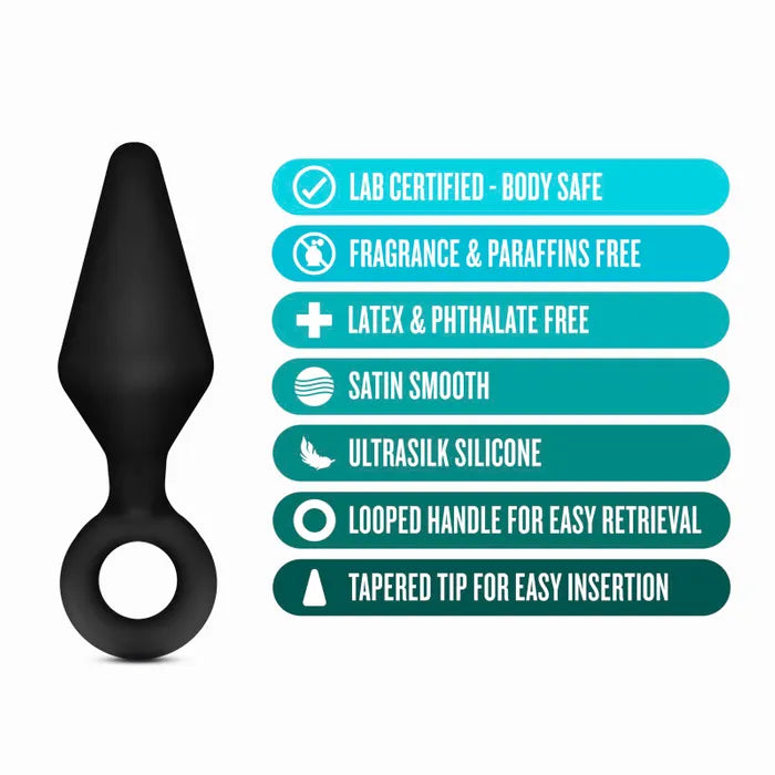 Blush Novelties Anal Adventures Platinum Loop Butt Plug Kit Set Of 3 Sizes Secondary image