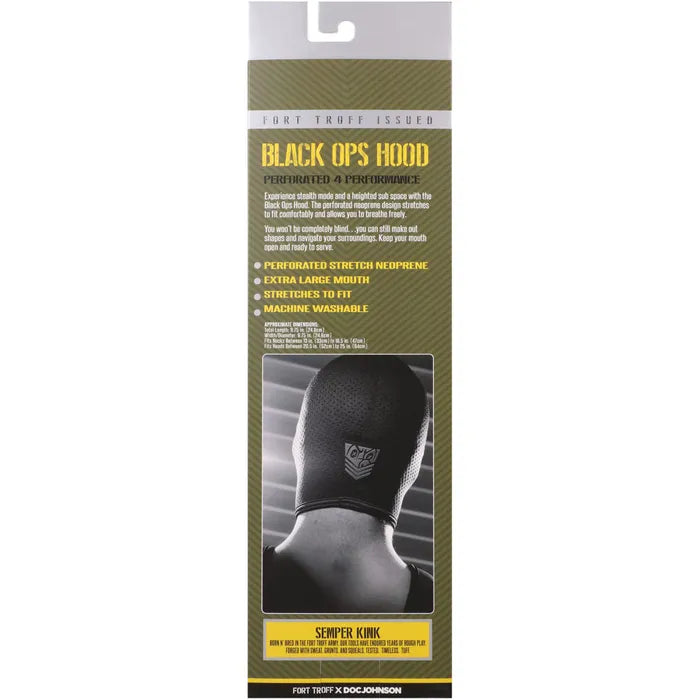 Doc Johnson Fort Troff Black Ops Hood Regular Doc Johnson