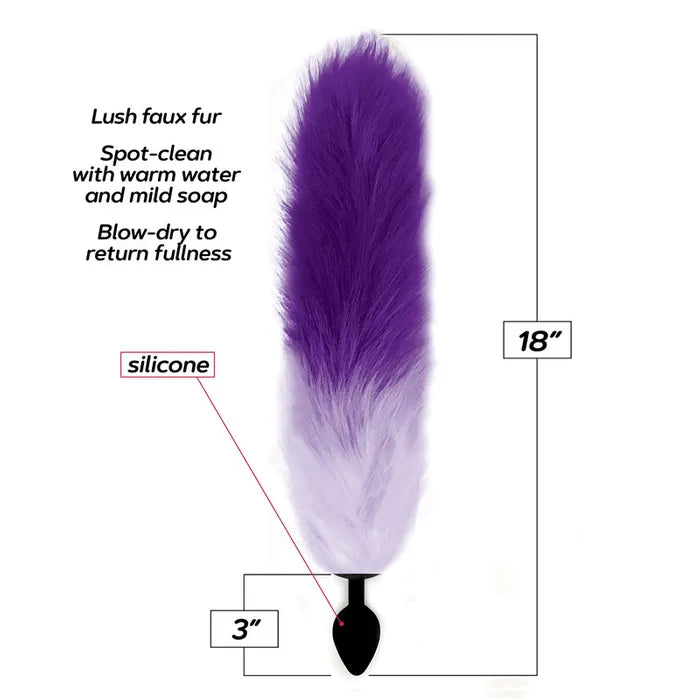 Icon Brands Foxy Fox Tail Silicone Butt Plug With 46cm Tail Secondary image