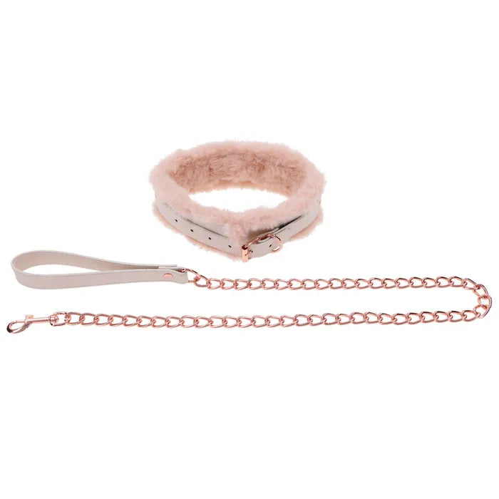 Sportsheets Sex & Mischief Peaches N CreaMe Fur Collar & Leash Restraint Secondary image