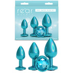 NS Novelties Rear Assets Trainer Kit Metallic Butt Plugs Set Of 3 Sizes NS Novelties