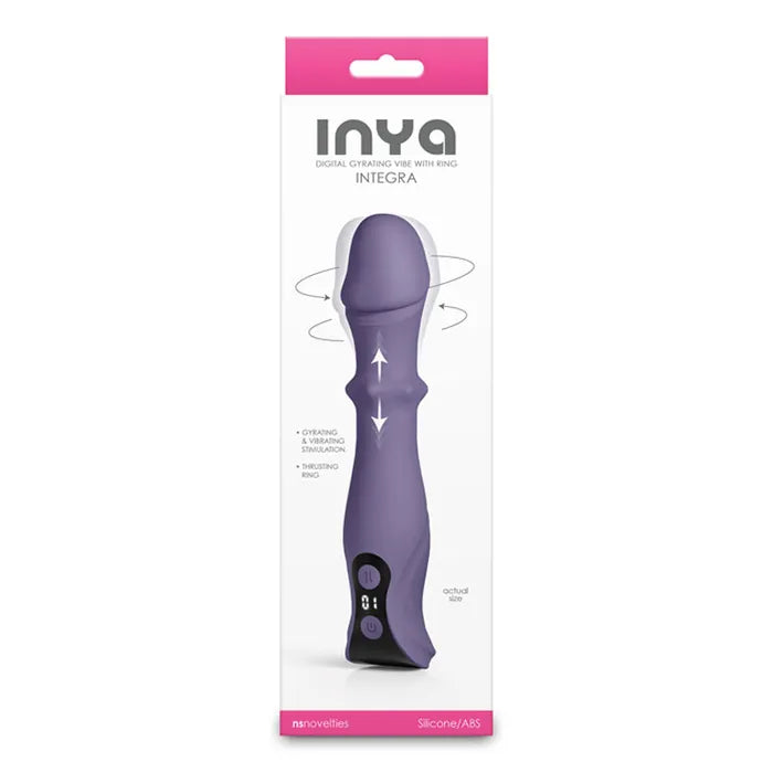 NS Novelties INYA Integra USB Rechargeable Vibrator With Sliding Ring Shaft 18.2cm Secondary image