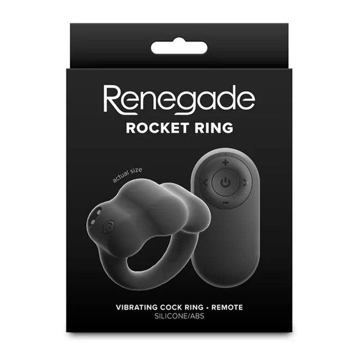 NS Novelties Renegade Rocket Ring USB Rechargeable Vibrating Cock Ring With Wireless Remote Secondary image