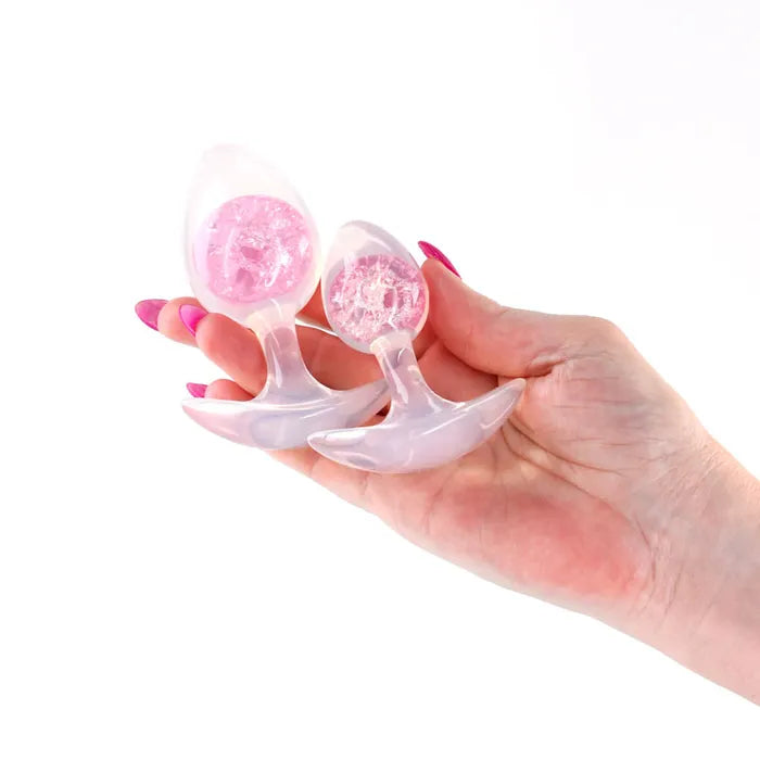 NS Novelties Glams Cosmic Butt Plugs Set Of 2 Sizes NS Novelties