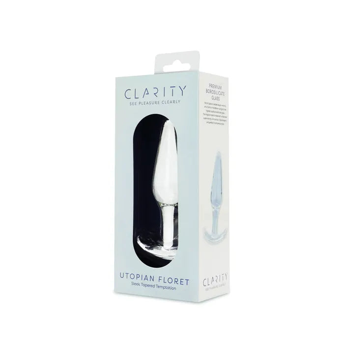 Creative Conceptions Clarity Utopian Floret Glass Butt Plug 11cm Creative Conceptions