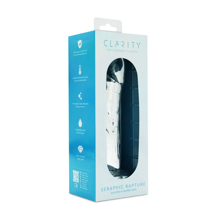 Creative Conceptions Clarity Seraphic Rapture Glass Dildo 17.8cm Creative Conceptions