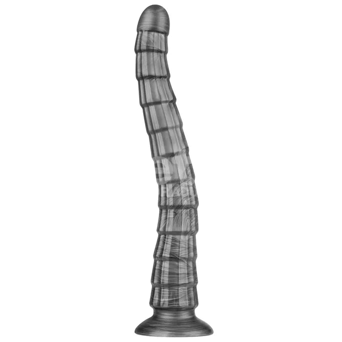 Lovetoy King Sized Vibrating Vibrax Slider USB Rechargeable Vibrating Dildo Grey Lovetoy Main image