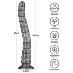 Lovetoy King Sized Vibrating Vibrax Slider USB Rechargeable Vibrating Dildo Grey Lovetoy