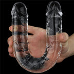 Lovetoy Flawless Clear Double Dildo 12 Inch Clear Lovetoy