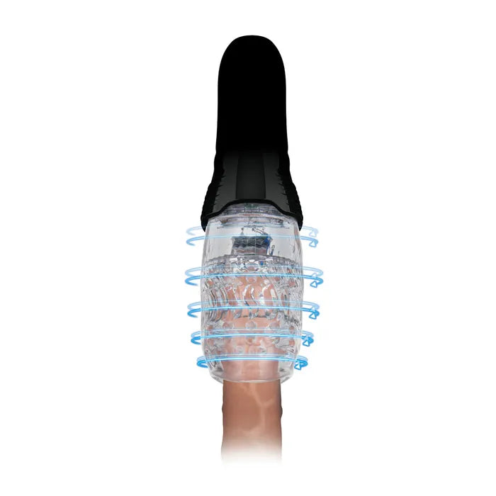 Zolo The Original Gawk Gawk USB Rechargeable Vibrating, Rotating & Thrusting Masturbator Clear Zolo