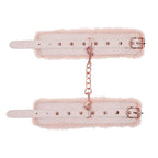Sportsheets Sex & Mischief Peaches n CreaMe Fur Handcuffs Restraints Peach Sportsheets