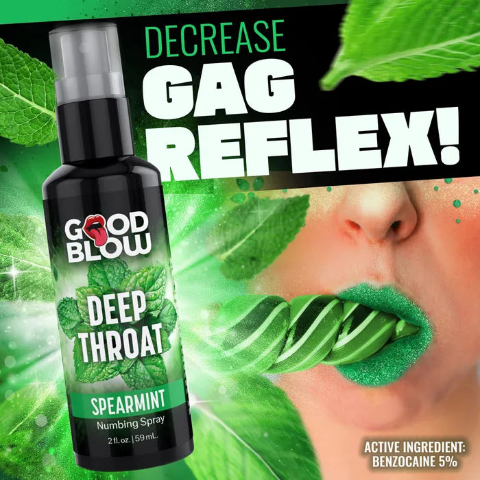 XR Brands Good Blow Deep Throat Spray Spearmint Flavoured Numbing Spray 59ml Secondary image