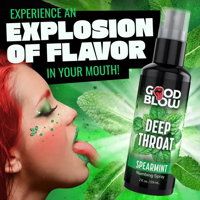 XR Brands Good Blow Deep Throat Spray Spearmint Flavoured Numbing Spray 59ml XR Brands