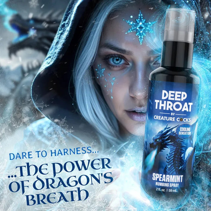 XR Brands Creature Cocks Deep Throat Spray Spearmint Flavoured Numbing Spray 59ml XR Brands
