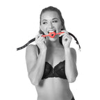 Sportsheets Sex & Mischief Amor Ball Gag Mouth Restraint Red / Black Sportsheets