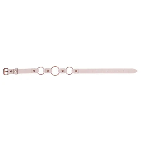 Sex & Mischief Peaches N CreaMe Ring Day Bondage Collar Peach Sportsheets