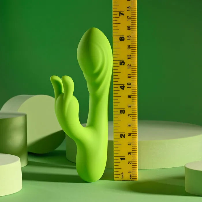 Evolved BRAT BUNNY USB Rechargeable Rabbit Vibrator 16.2cm Green Evolved