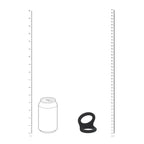 Shots Toys LEVELZ Double O Silicone Cock & Ball Ring Large Black Shots Toys