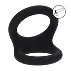 Shots Toys LEVELZ Double O Silicone Cock & Ball Ring Large Black Shots Toys