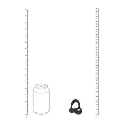 Shots Toys LEVELZ Tri O Ergo Silicone Cock & Ball Ring Black Secondary image
