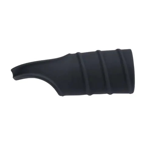 Shots Toys LEVELZ Silicone Cock Ring & Ribbed Sleeve Black Shots Toys