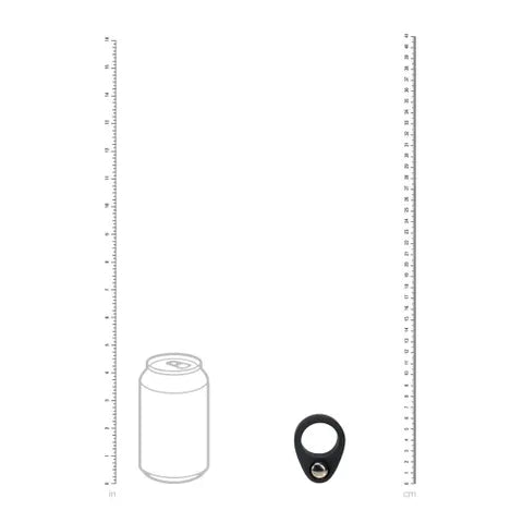 Shots Toys LEVELZ Single Weighted Ball Cock Ring Black Shots Toys