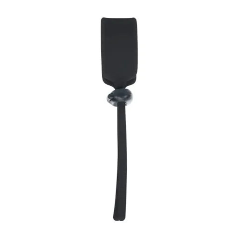 Shots Toys LEVELZ Wide Adjustable Silicone Lasso Cock Ring Black Shots Toys