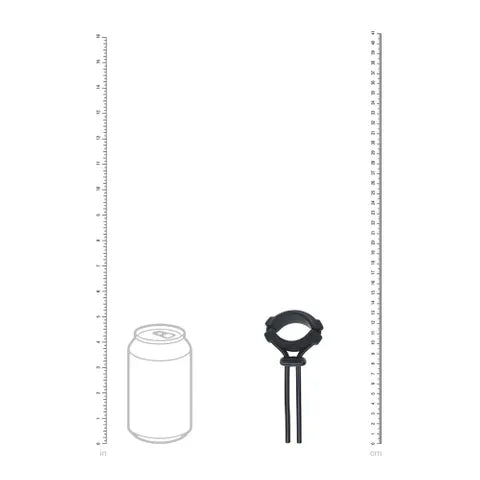 Shots Toys LEVELZ Wide Detachable Lasso Cock Ring Black Secondary image