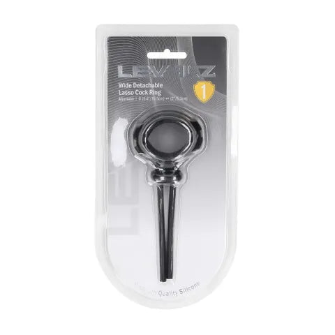 Shots Toys LEVELZ Wide Detachable Lasso Cock Ring Black Shots Toys