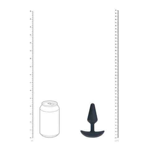 Shots Toys LEVELZ Classic USB Rechargeable Vibrating Silicone Anal Plug Small Black Shots Toys