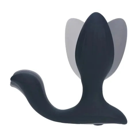 Shots Toys LEVELZ USB Rechargeable Vibrating & Rotating Anal Plug With Ball Stimulator Black 10.7cm Secondary image