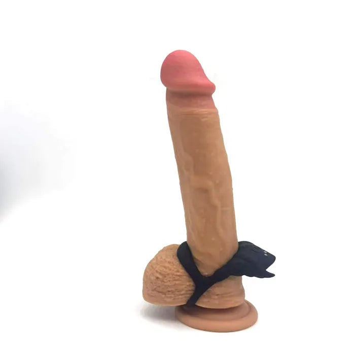 Maia ROCKY USB Rechargeable Vibrating Cock & Balls Ring Black Secondary image