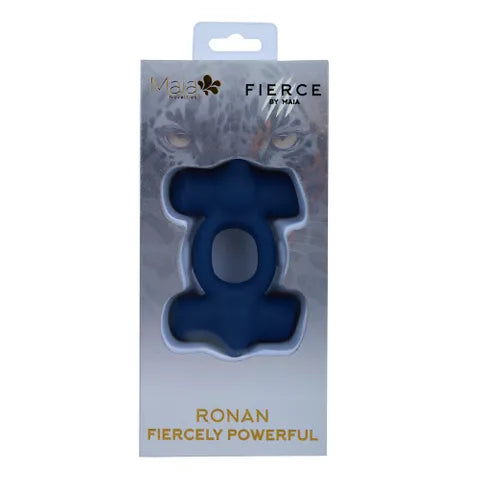Maia RONAN USB Rechargeable Dual Vibrating Cock Ring Blue Maia Toys