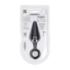 LEVELZ Silicone Anal Plug With Loop Large Black Shots Toys