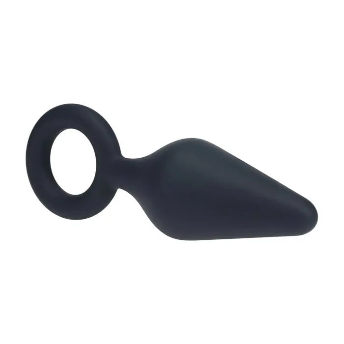 LEVELZ Silicone Anal Plug With Loop Large Black Secondary image